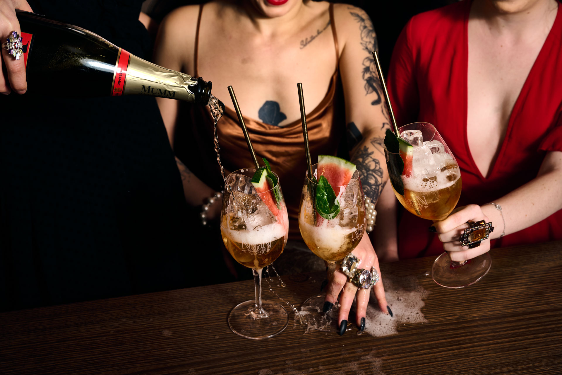 Glass of bubbles